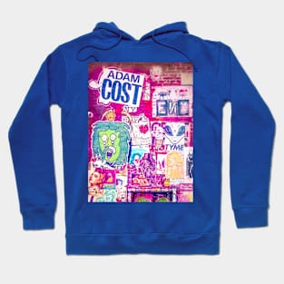 Pink Graffiti New York City Street Art Hoodie